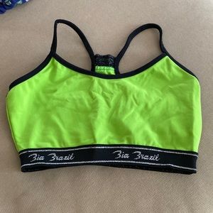 Bia Brazil Supplex Lime Green Cami Sports Bra